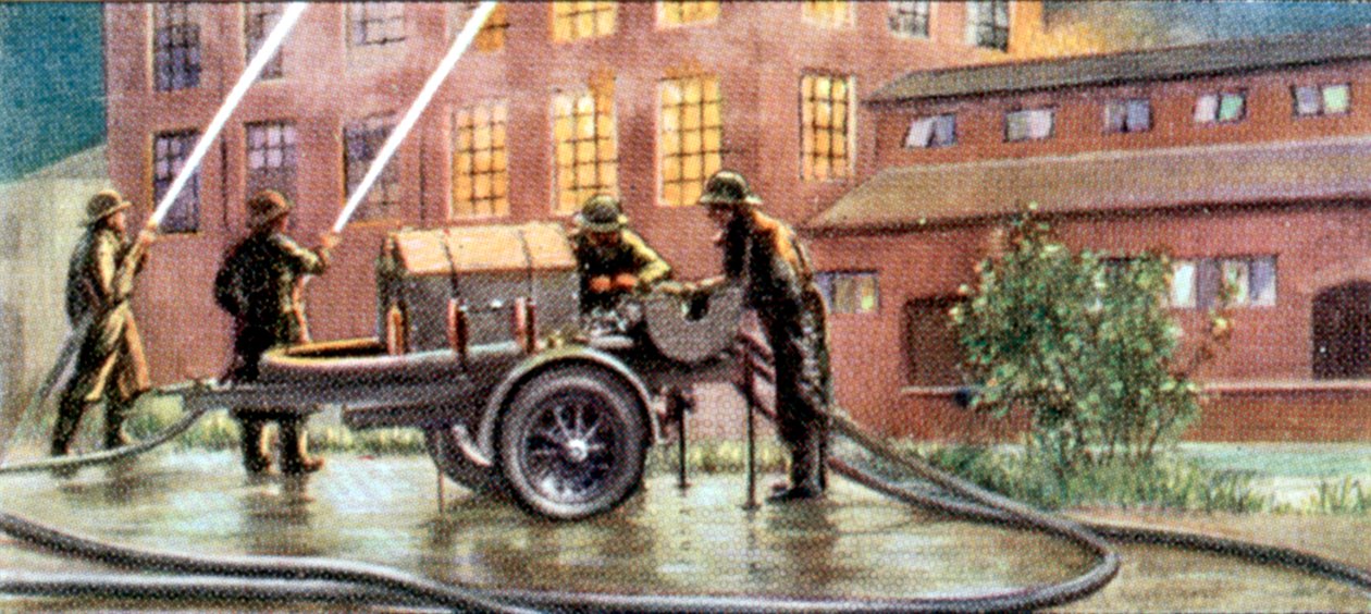Air Raid Precautions, cigarette card, British, 1938 by Unbekannt