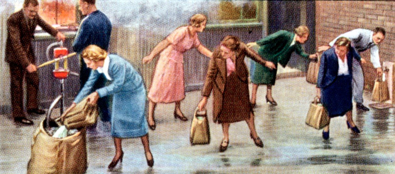Air Raid Precautions, Cigarette Card, British by Unbekannt