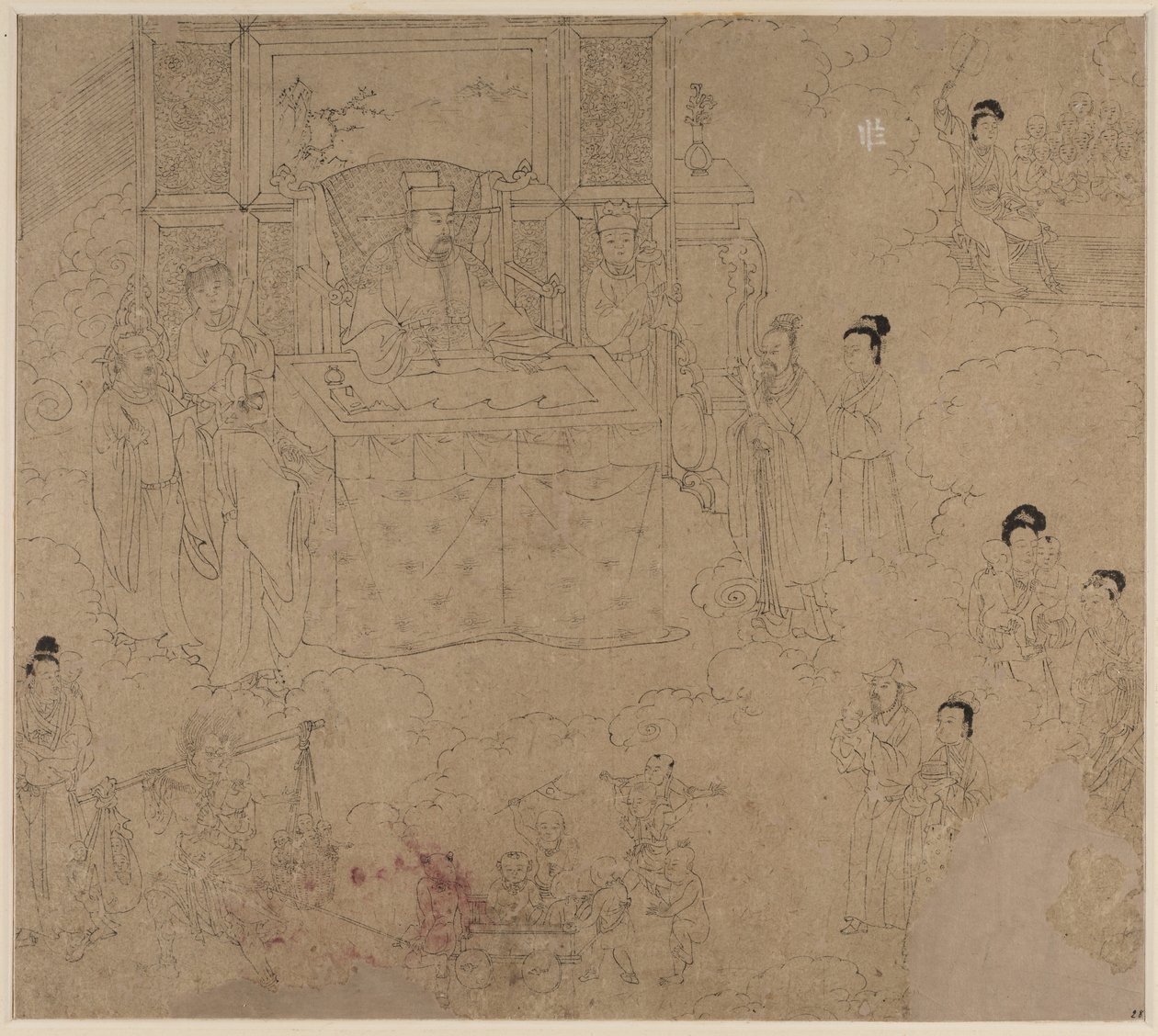 Album of Daoist and Buddhist Themes: Kings of Hells: Leaf 28, 1200s by Unbekannt