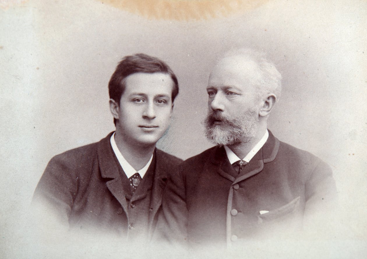 Alexander Siloti, Russian Pianist and Conductor, and Peter Tchaikovsky, Russian Composer by Unbekannt