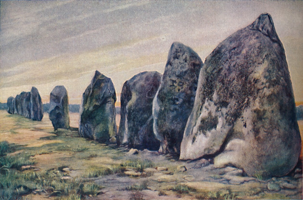 Alignments near Carnac, Brittany, France, c1920 by Unbekannt