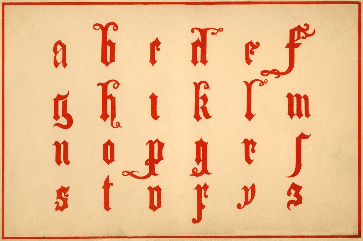 Alphabet, Letters A-Z, Lower Case by Unbekannt