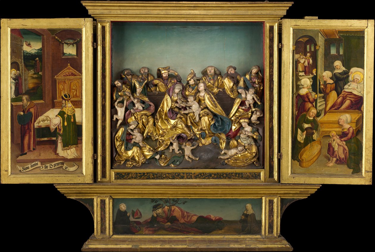 Altarpiece with Scenes from the Life of the Virgin, German by Unbekannt