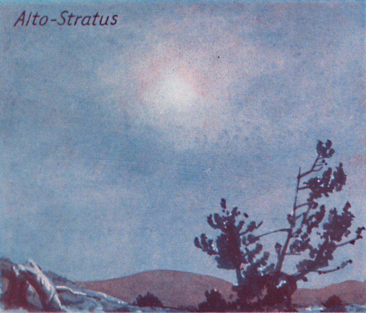 Alto-Stratus - A Dozen of the Principal Cloud Forms In The Sky, 1935 by Unbekannt