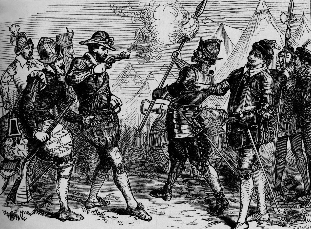 An Incident in the Siege of Leith, 1548-1560 by Unbekannt
