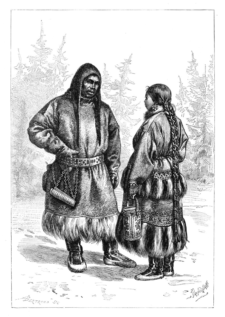 An Ostyak Couple, Asia by Unbekannt: Buy fine art print