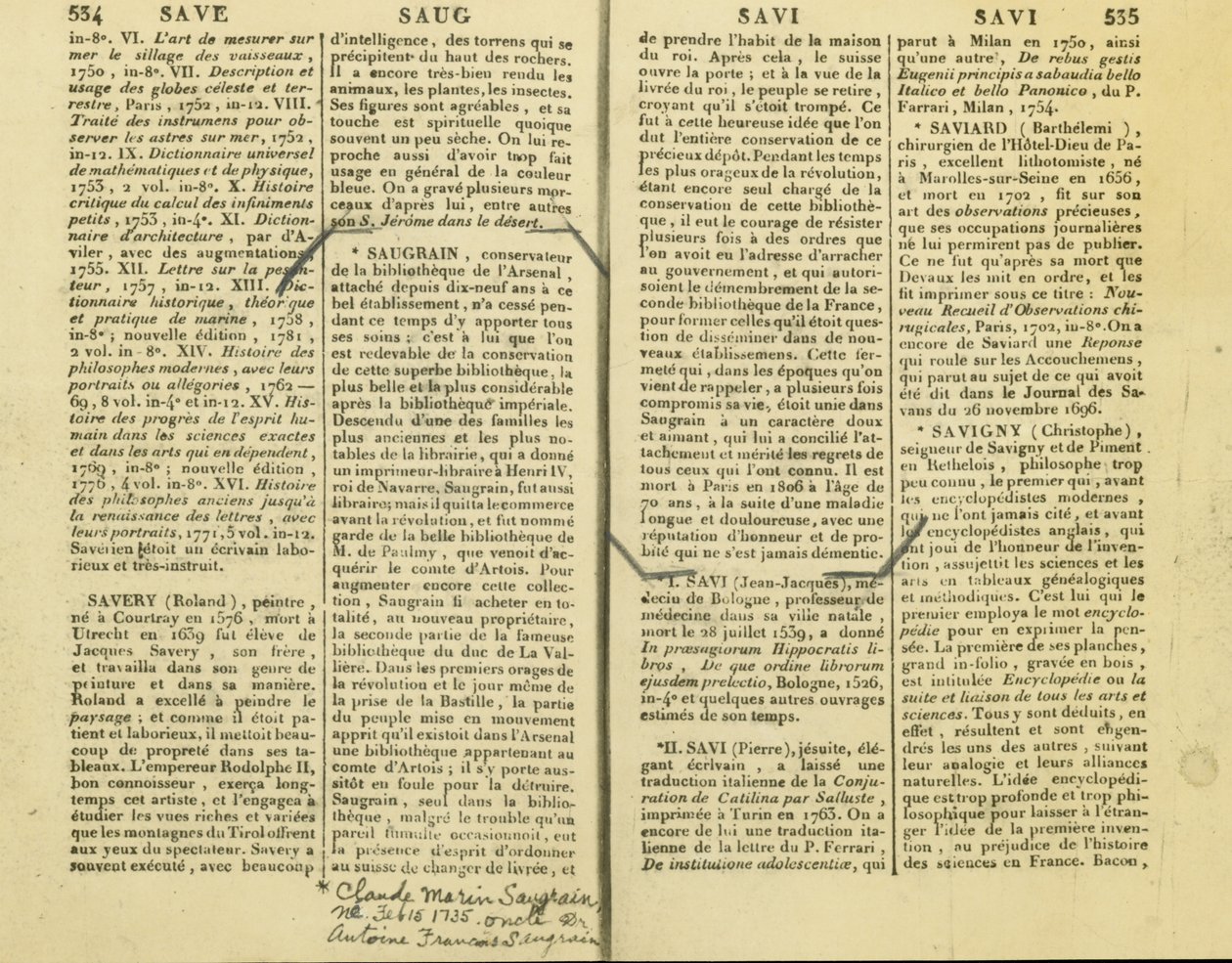 An account of Claude Marin Saugrain, Antoine Saugrain