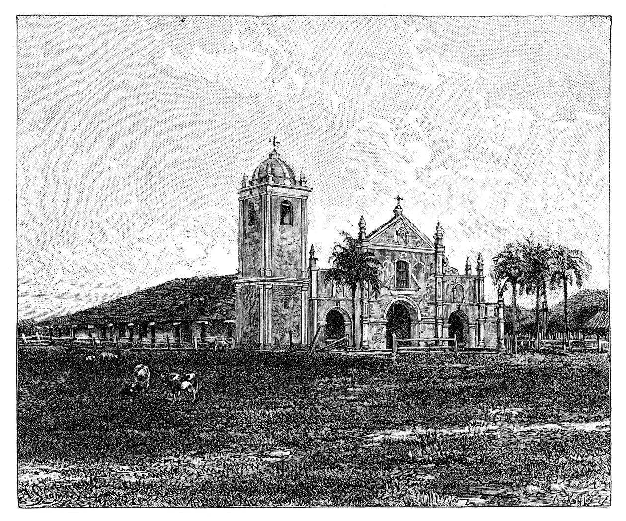 An old Jesuit church, Pirayu, Paraguay by Unbekannt