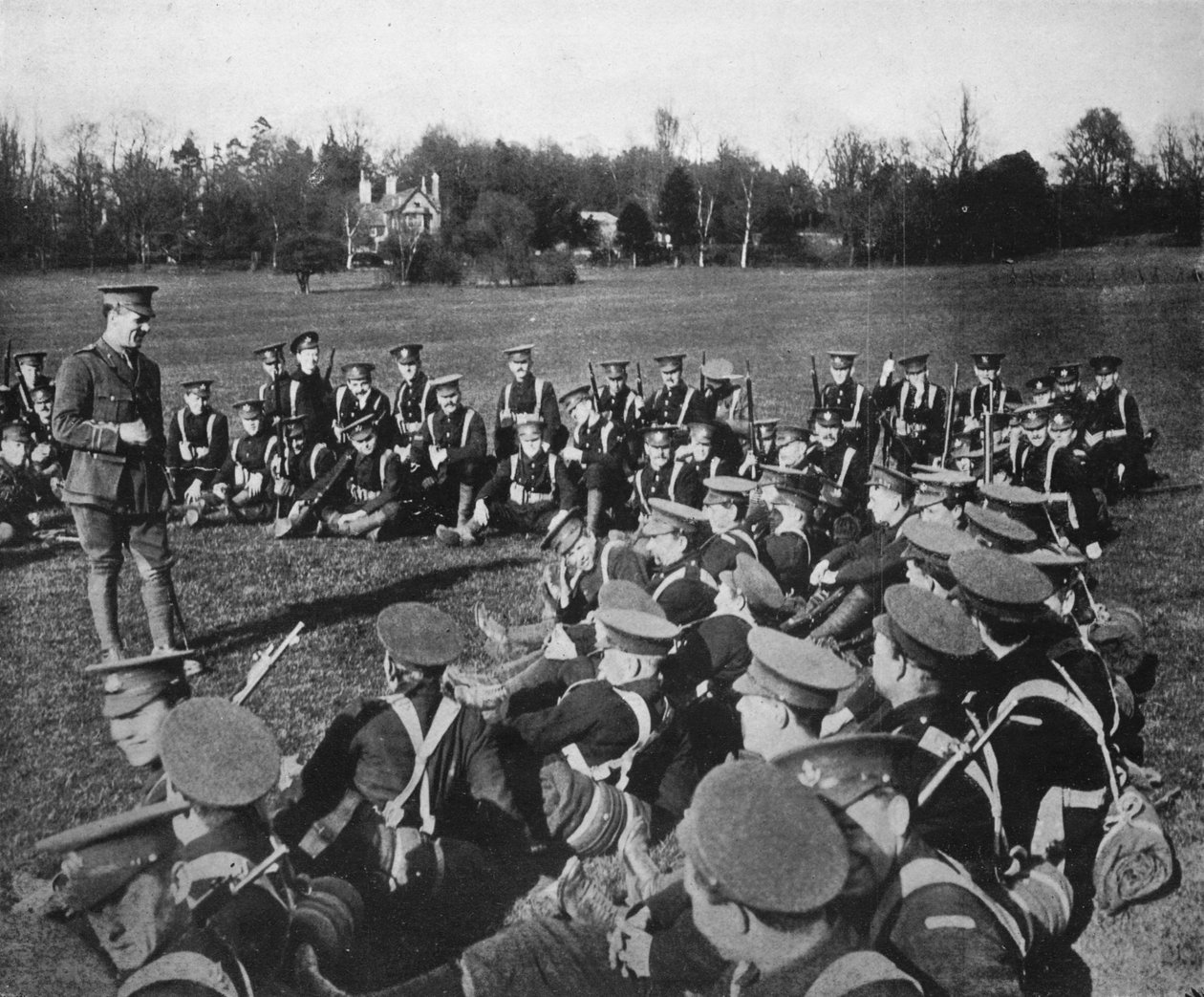 An open-air lecture in the Parks, Oxford by Unbekannt