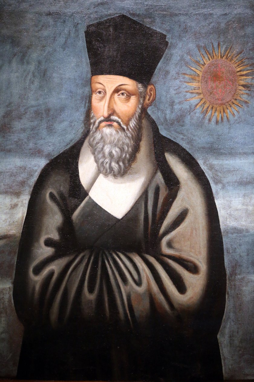 Portrait of Matteo Ricci (An Italian Jesuit who spent most of his life bringing Christianity to China) by Unbekannt