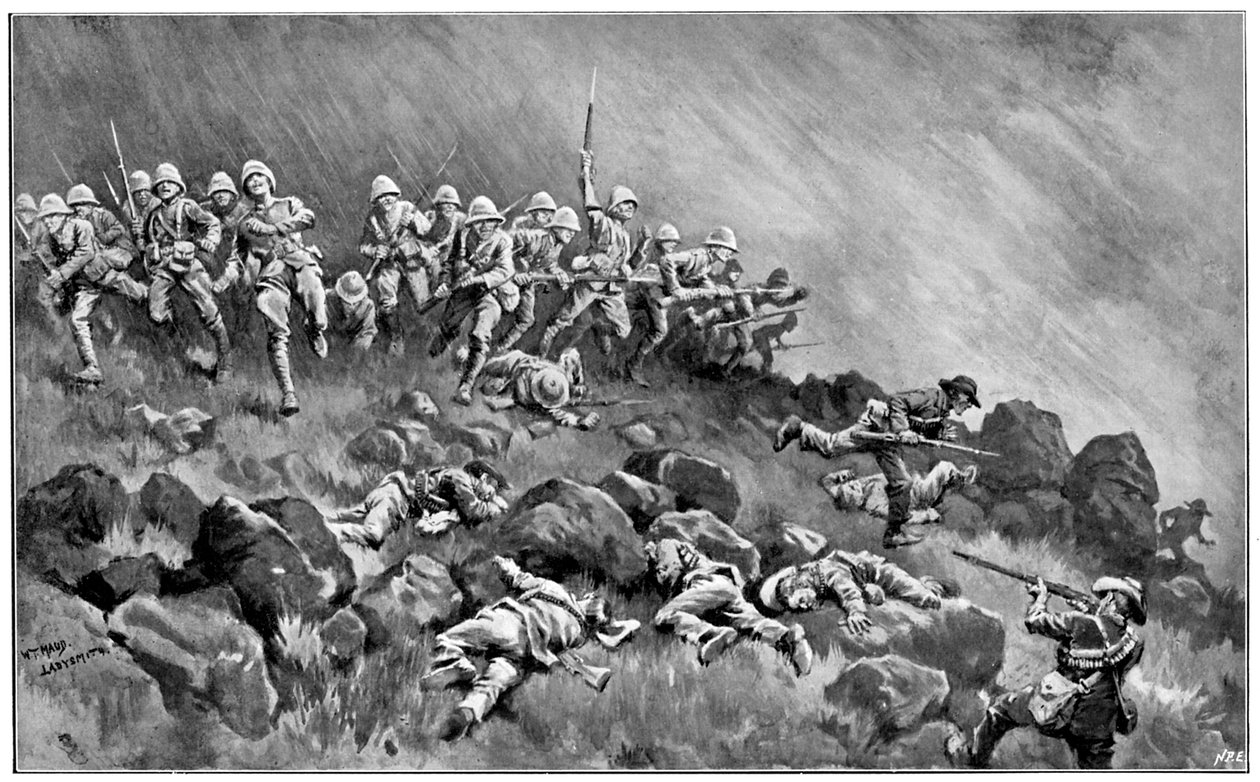 Assault on Wagon Hill, 2nd Boer War, 6 January 1900 by Unbekannt