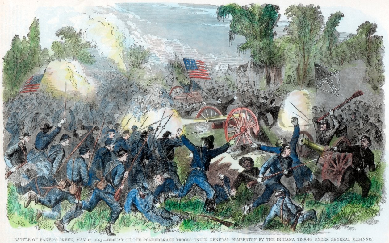 Battle of Bakers Creek, Mississippi, American Civil War, 16 May 1863 by Unbekannt