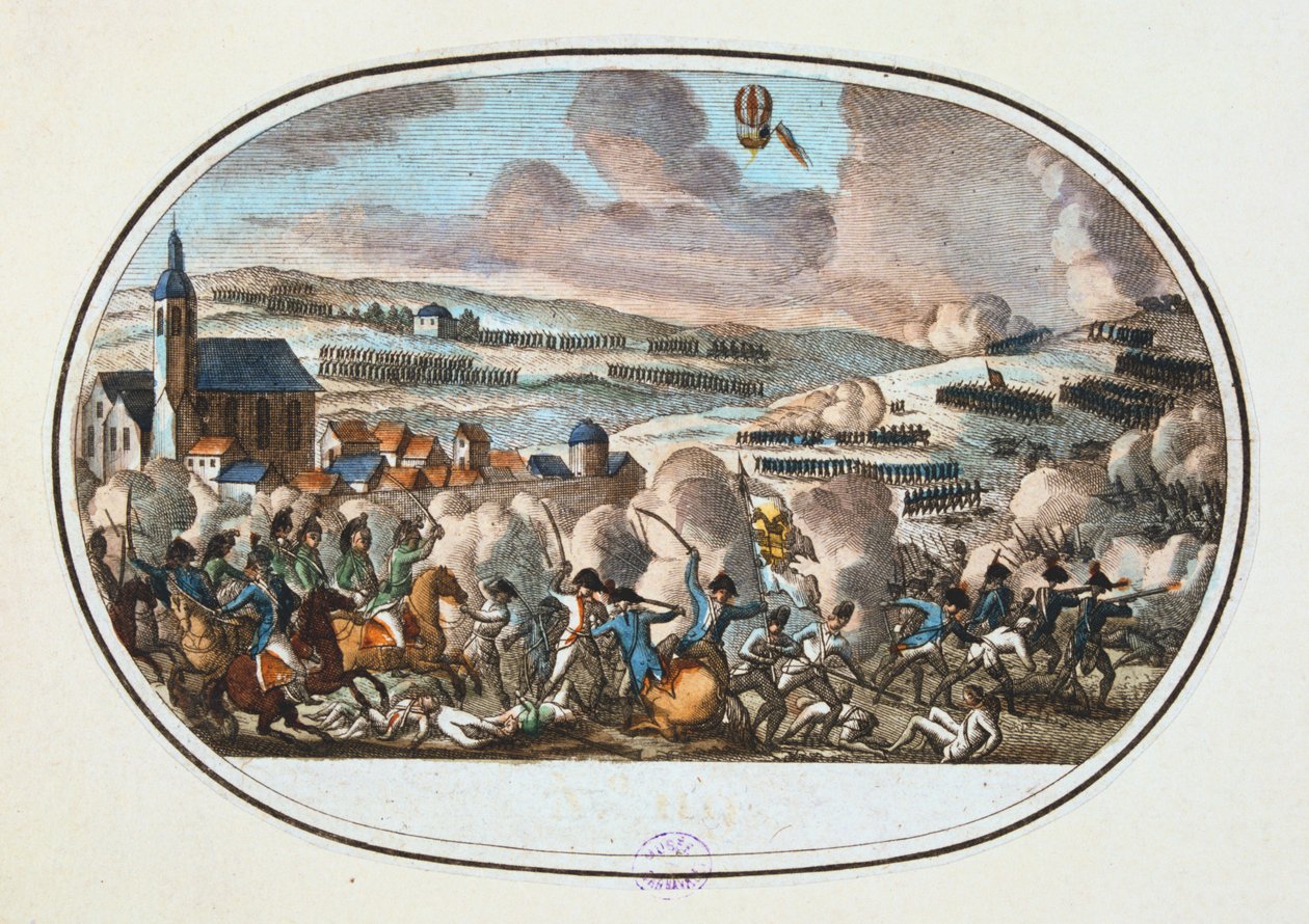 Battle of Fleurus, 26 June 1794 by Unbekannt