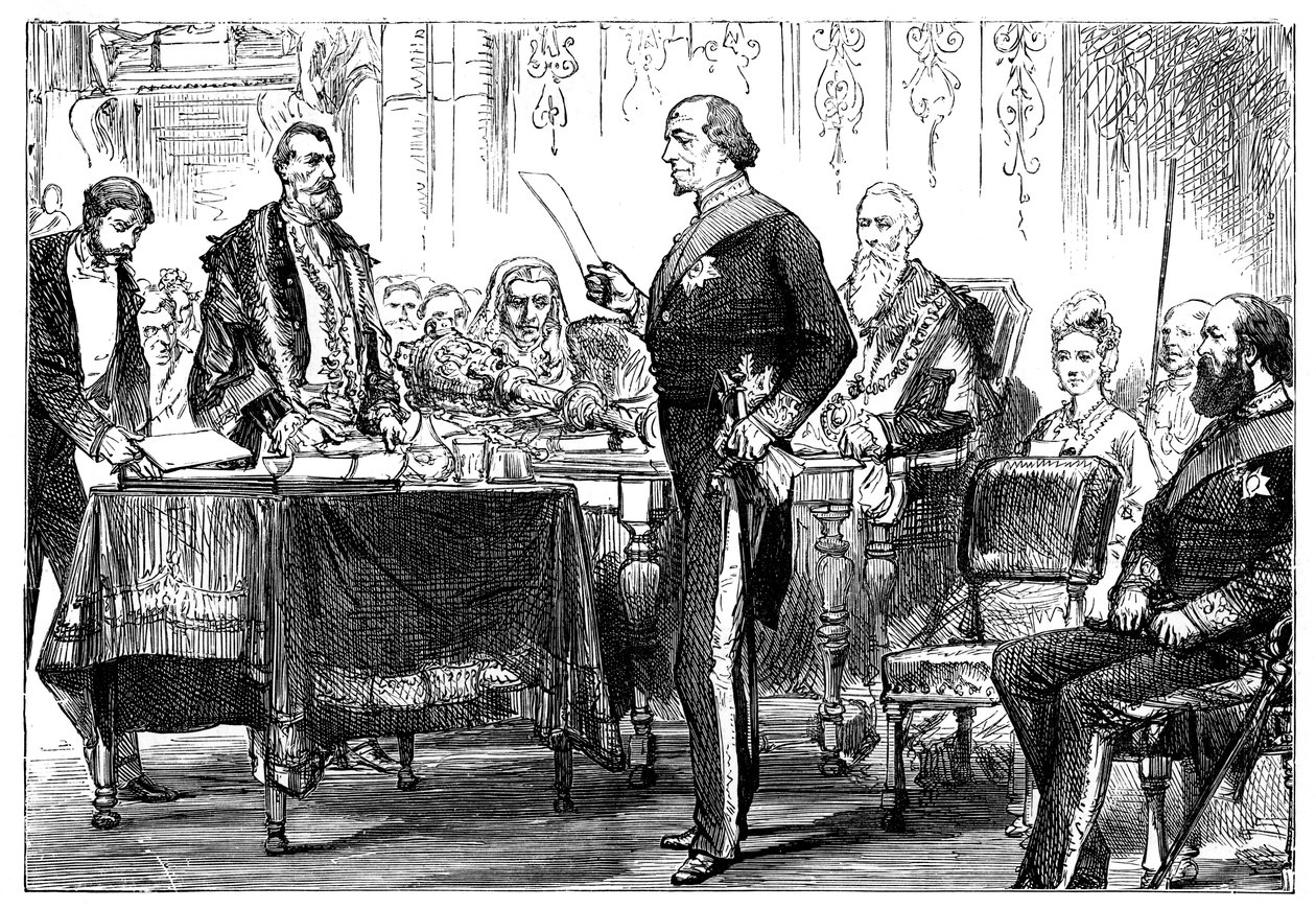 Benjamin Disraeli Receiving the Freedom of the City of London by Unbekannt