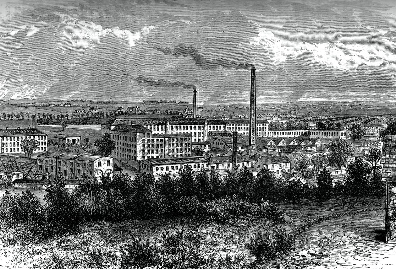 Bessbrook Mills and Village, County Armagh, Ireland by Unbekannt