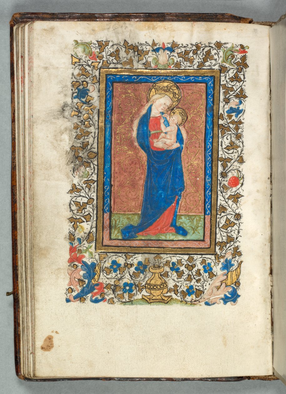 Book of Hours Use of Metz: Fol. 26v, Virgin and Child, c. 1440 by Unbekannt