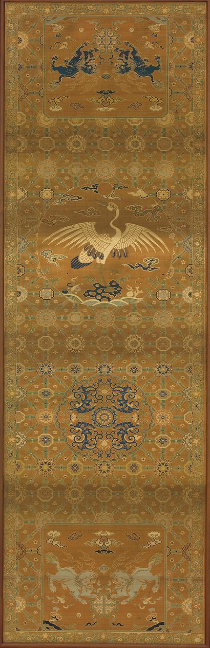 Brocade, Silk. Oblong Panel, Chair Cover by Unbekannt