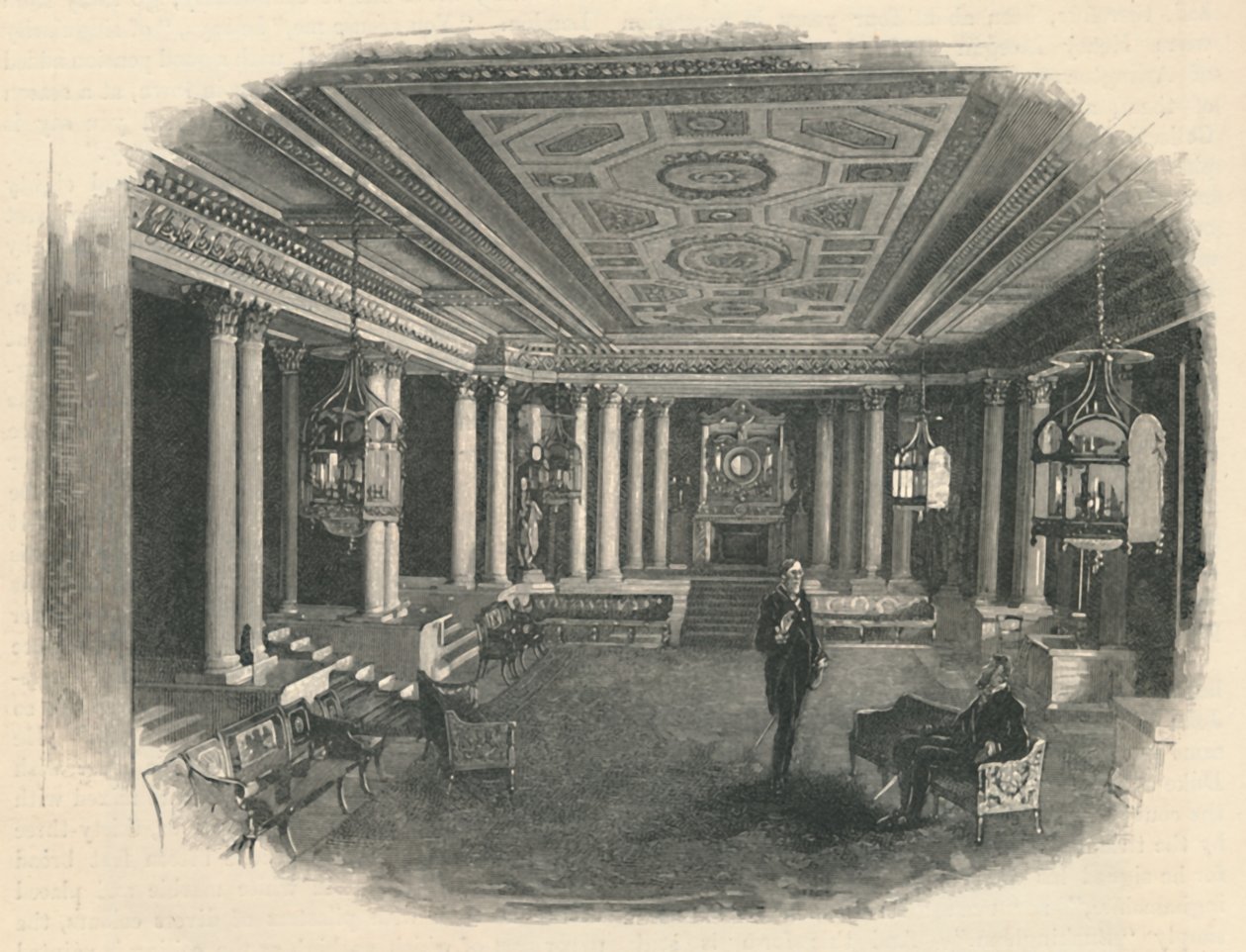 Buckingham Palace: The Marble Hall, 1886 by Unbekannt