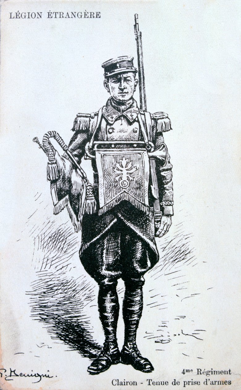 Bugler, 4th Regiment of the French Foreign Legion, 20th Century by Unbekannt