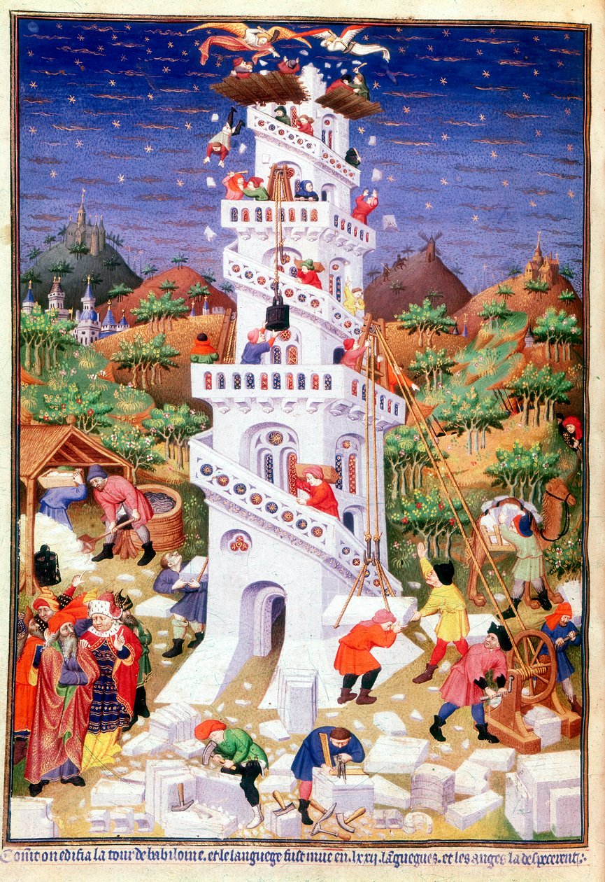 Building the Tower of Babel by Unbekannt