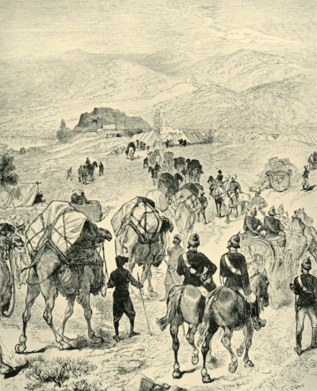Camp of General Roberts at Thal on the Kuram River by Unbekannt