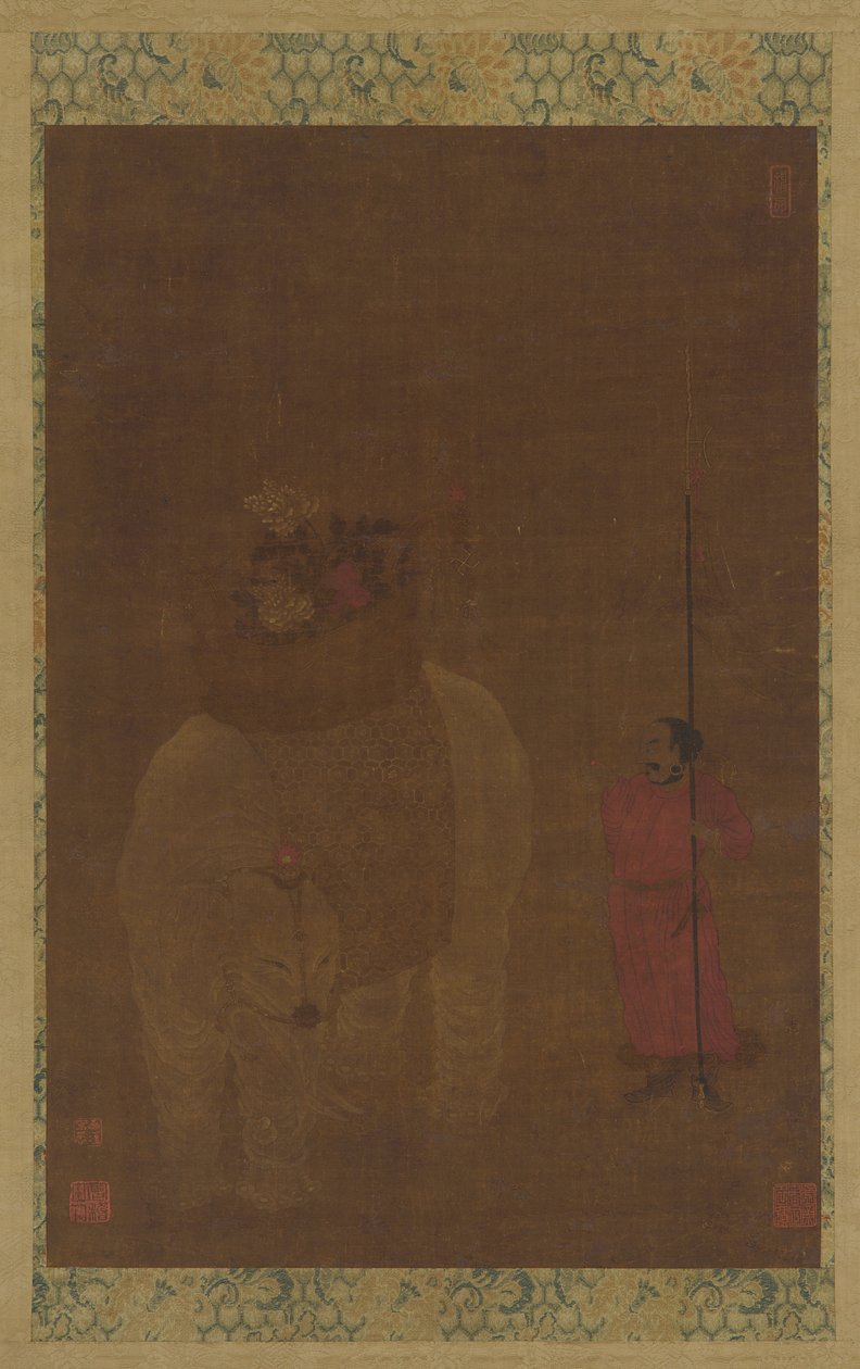 Caparisoned Elephant and Attendant, Ming dynasty, 16th-17th century by Unbekannt
