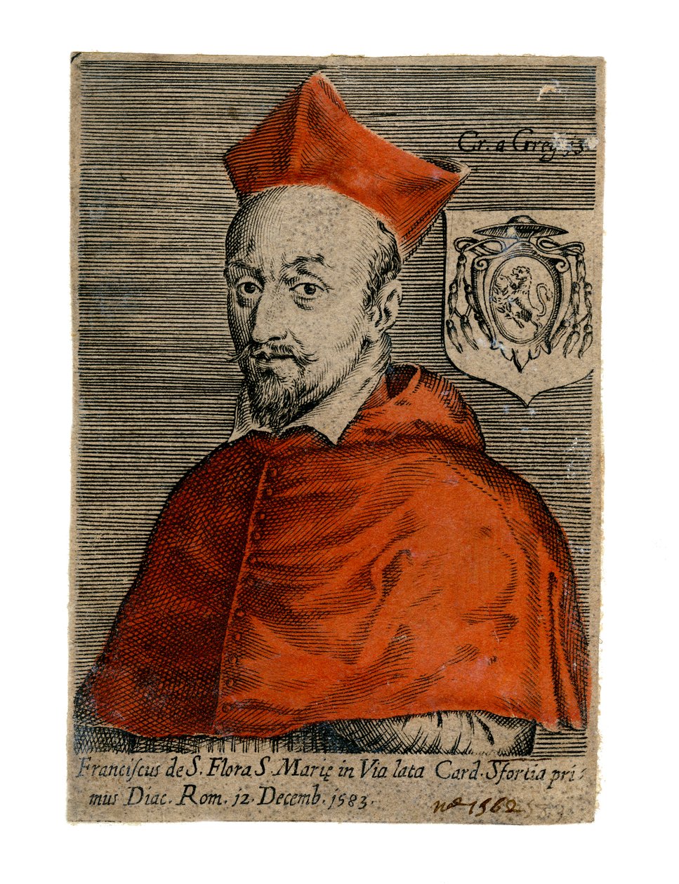 Cardinal Francesco Sforza, Italian priest, 16th century by Unbekannt