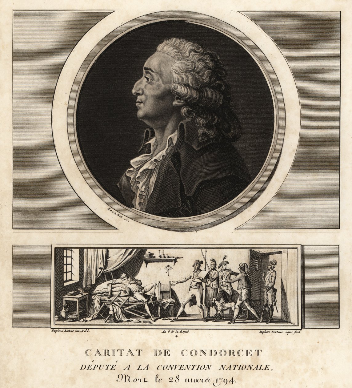 Caritat de Condorcet (1743-1794), French philosopher and mathematician by Unbekannt
