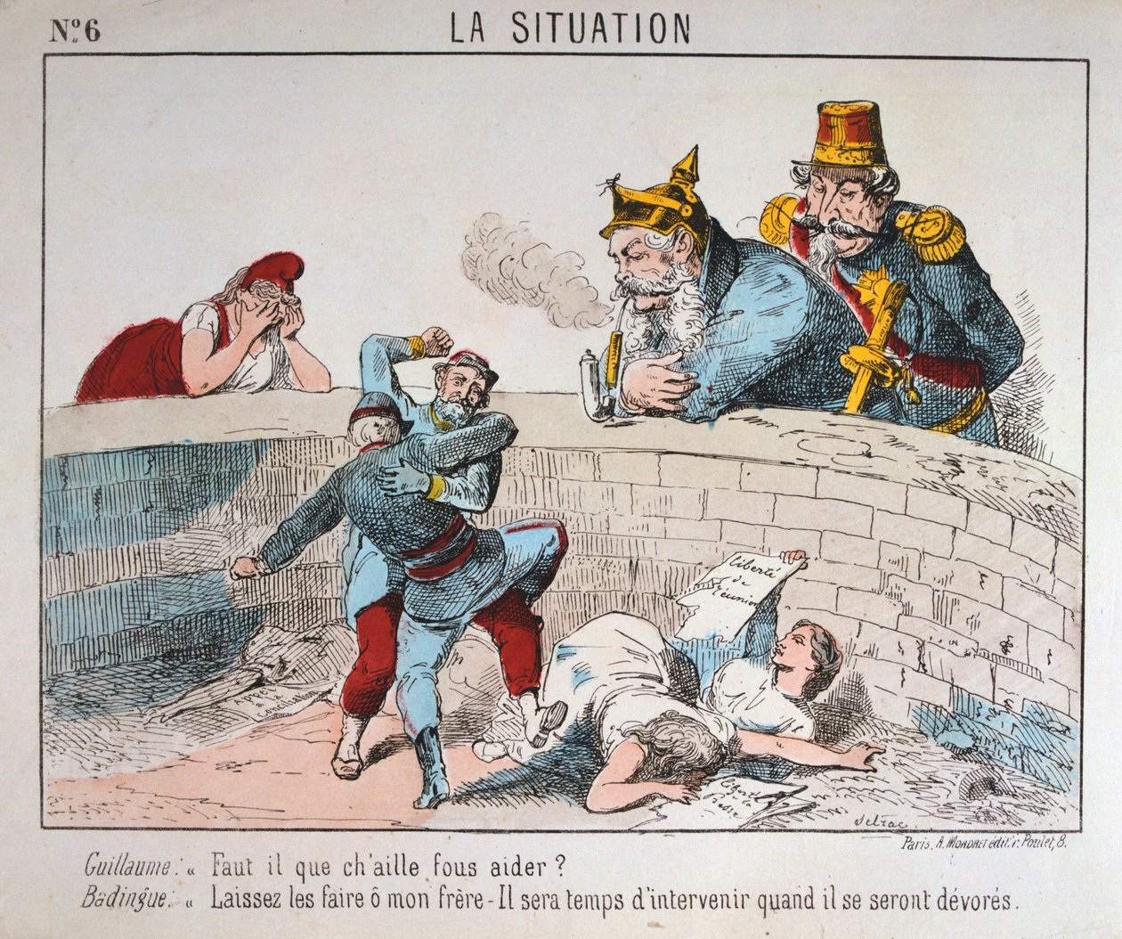Cartoon, Paris Commune, 1871 by Unbekannt