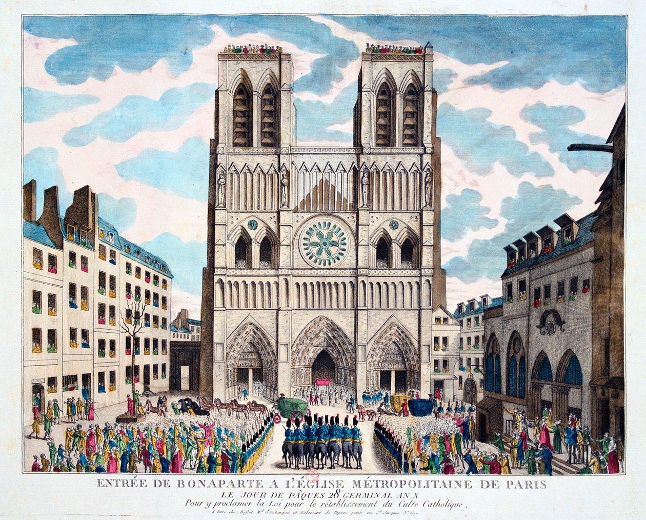 Catholic Worship Returned to the French People by 1st Consul Bonaparte by Unbekannt