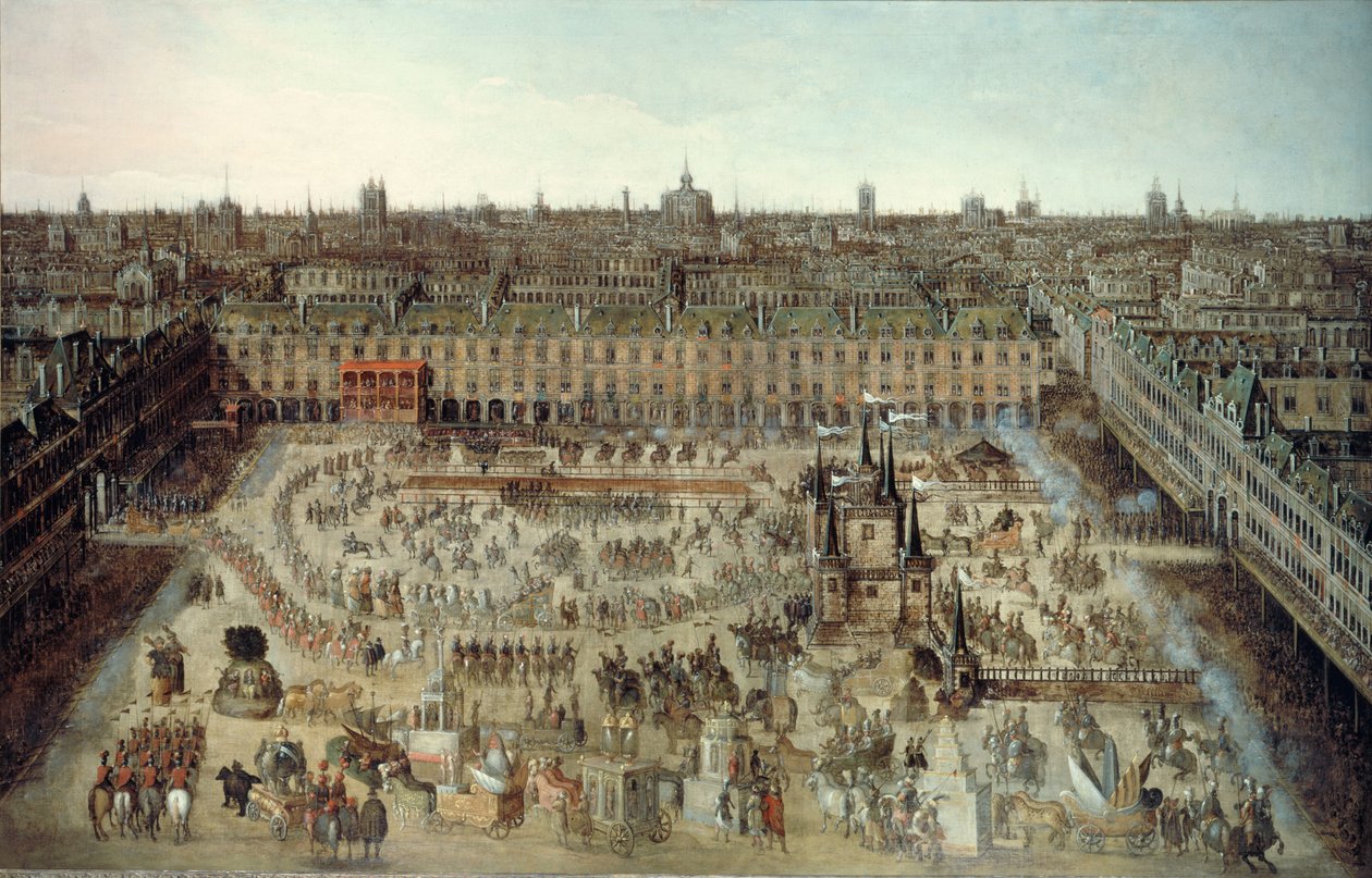 Celebration of the Wedding Contract Between Louis XIII and Anne of Austria, 1612 by Unbekannt