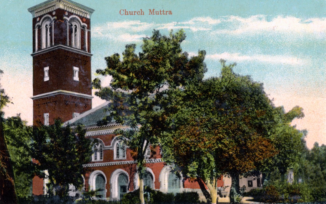 Christ Church, Muttra, India by Unbekannt: Fine art print
