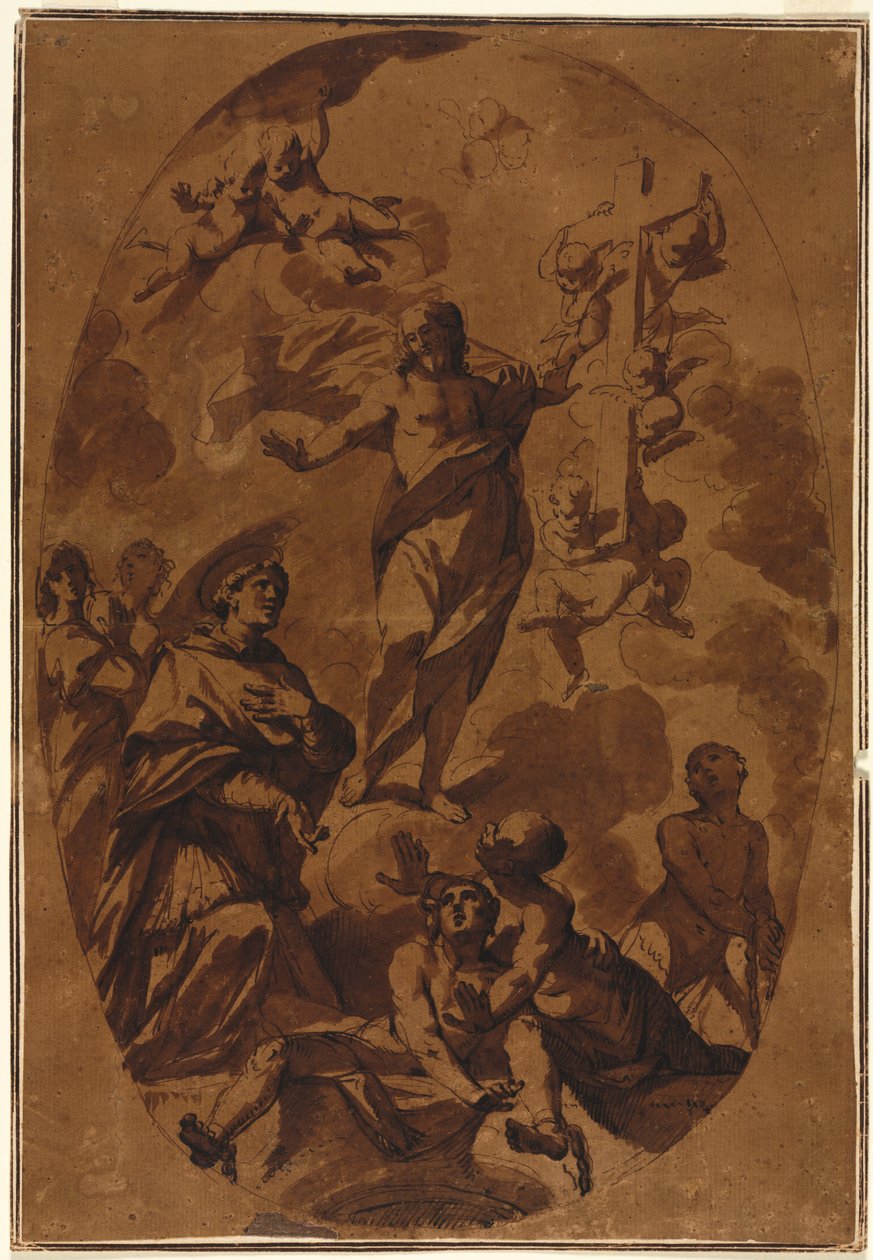 Christ Triumphant Appearing to an Interceding Saint, 1600s by Unbekannt