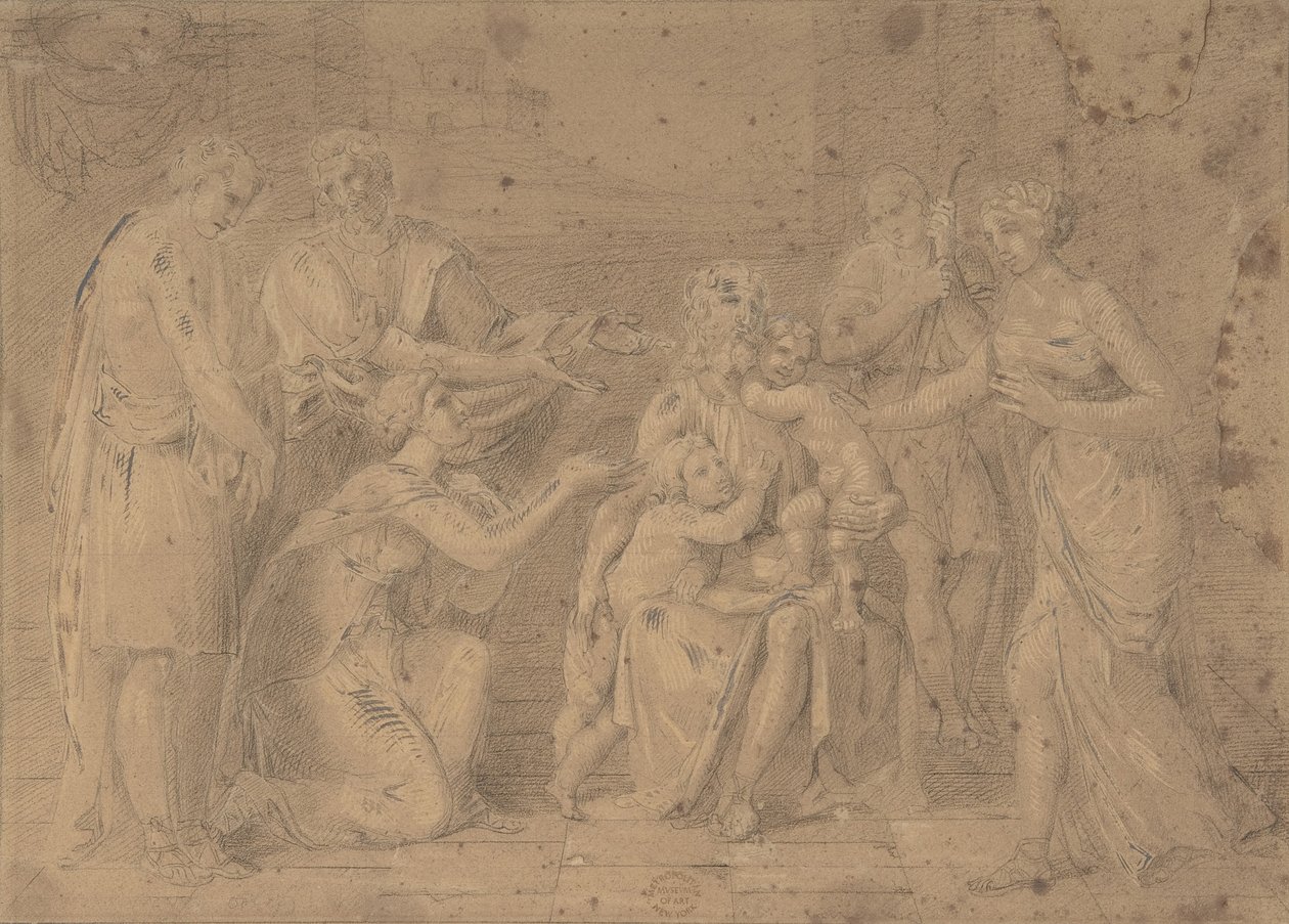 Christ and the Children by Unbekannt