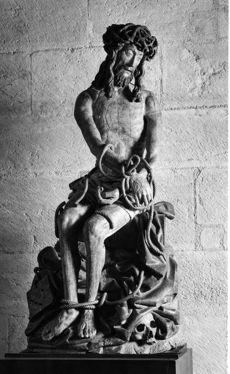 Christ with ties Sculpture. Hospices Civiles de Beaune founded in 1443 by Chancellor Nicolas Rolin, Beaune by Unbekannt
