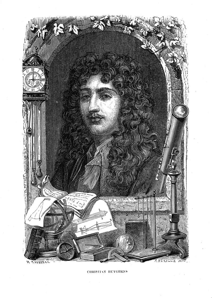 Christiaan Huygens 1629-1695, Dutch Physicist, Mathematician and Astronomer, c1870 by Unbekannt
