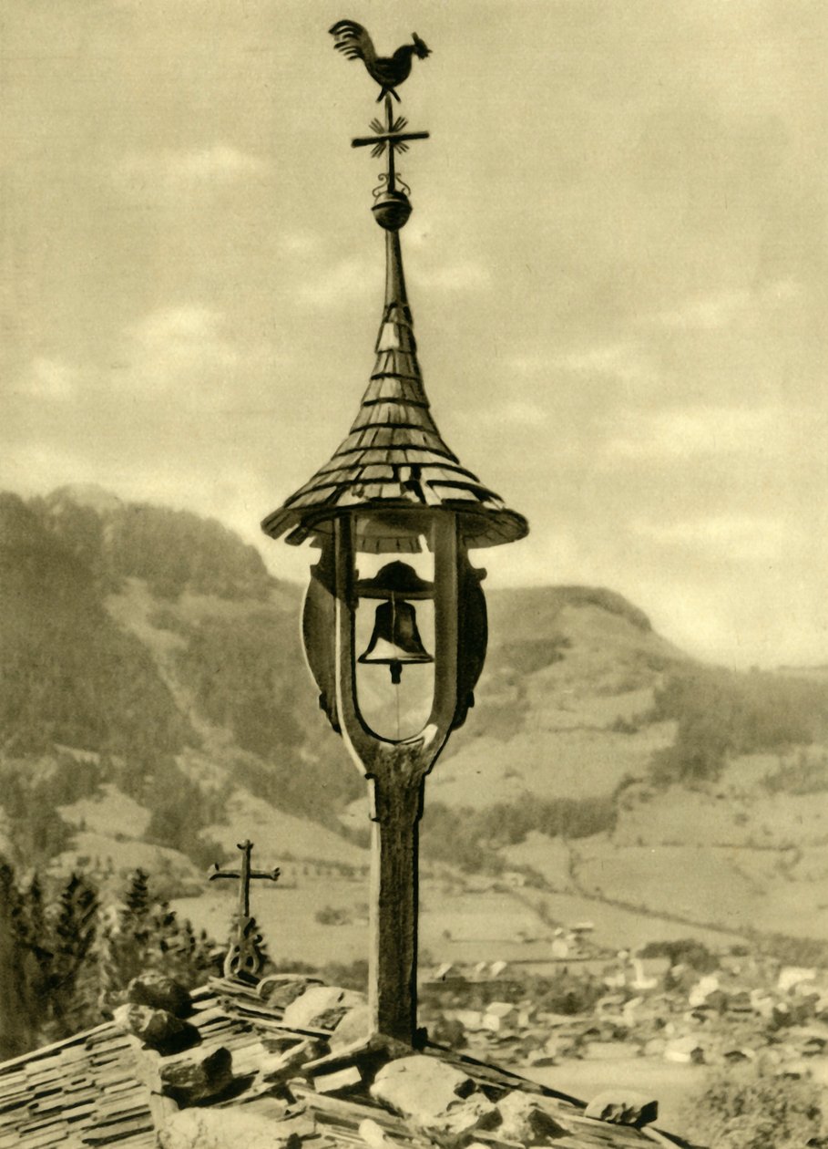 Church bell and weather vane, Kitzbühel, Tyrol, Austria by Unbekannt