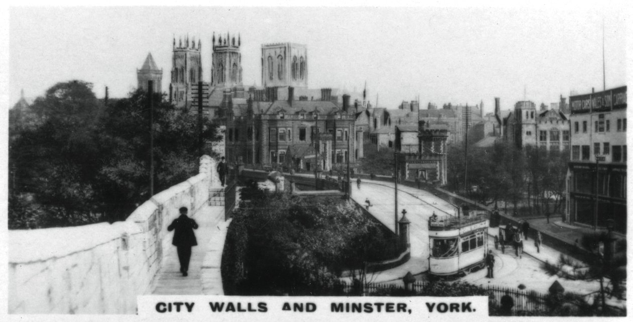 City Walls and Minster, York, c1920s by Unbekannt