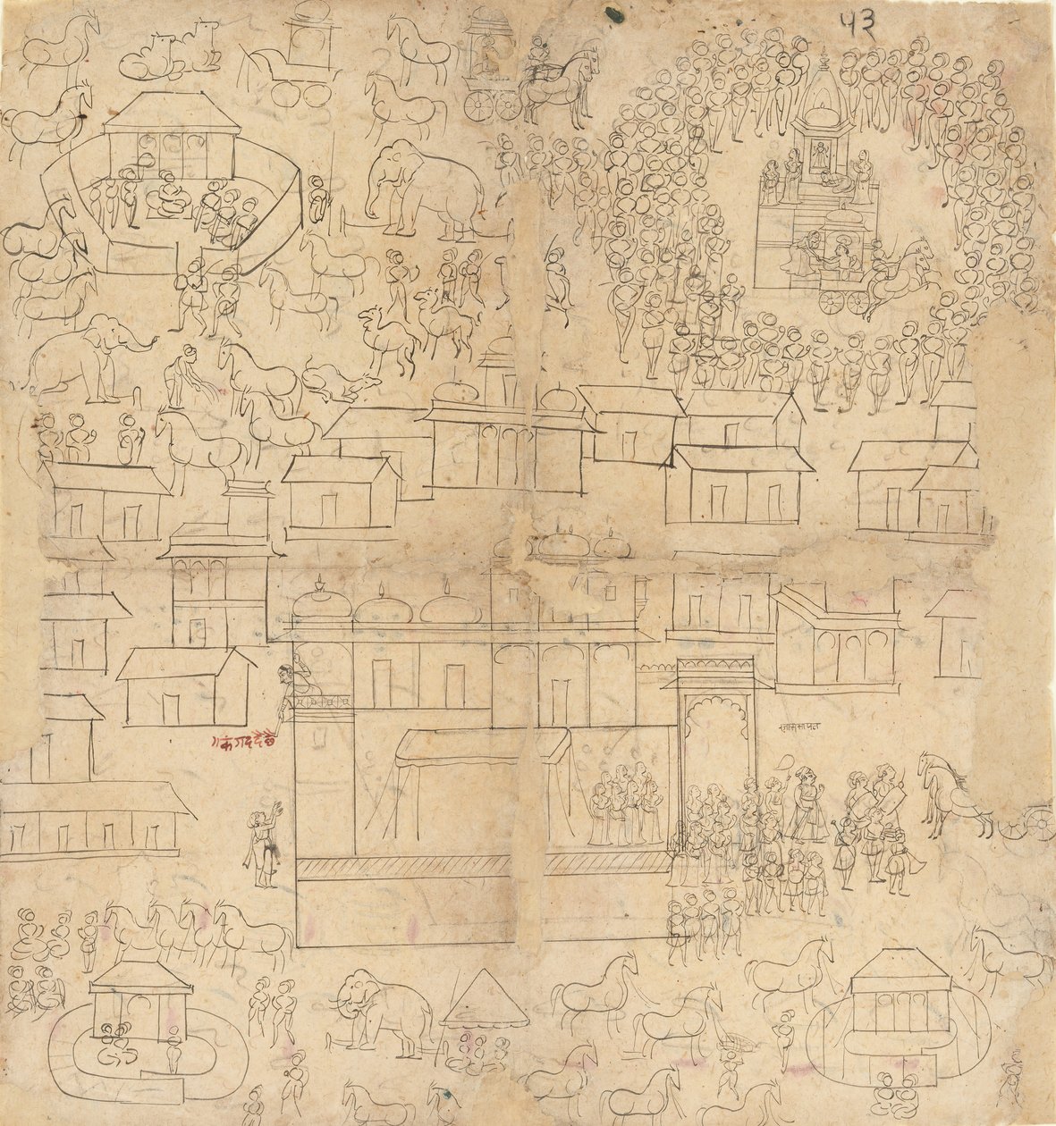 Cityscape, 18th-19th century by Unbekannt