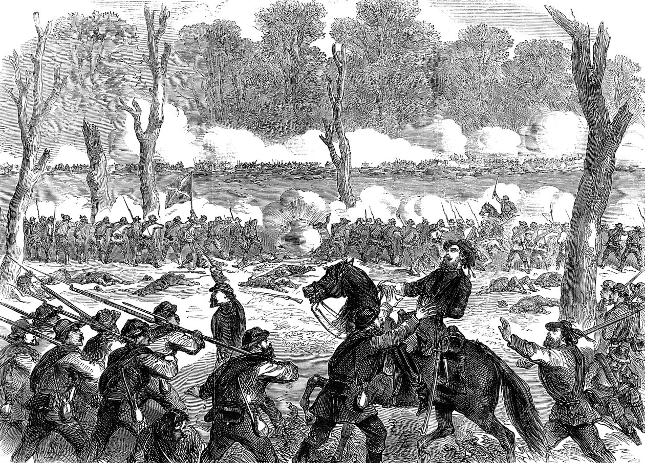 Confederate General Hood Wounded at the Battle of Chickamauga, American Civil War, 1863 by Unbekannt