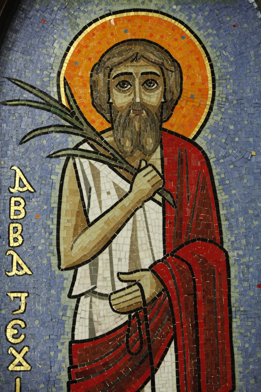 Coptic Icon: Jesus, Cairo, Egypt by Unbekannt