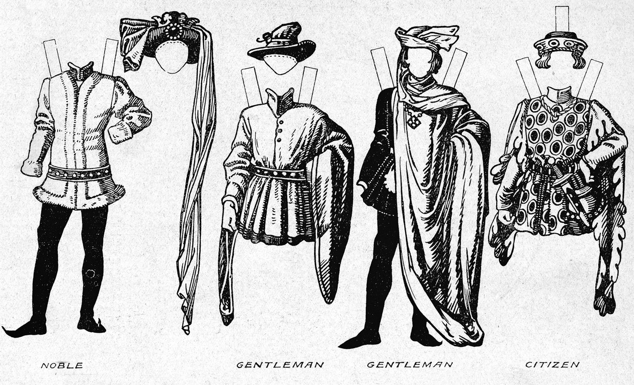 Costumes of Men and Women as Worn in the Period When Henry V Reigned by Unbekannt