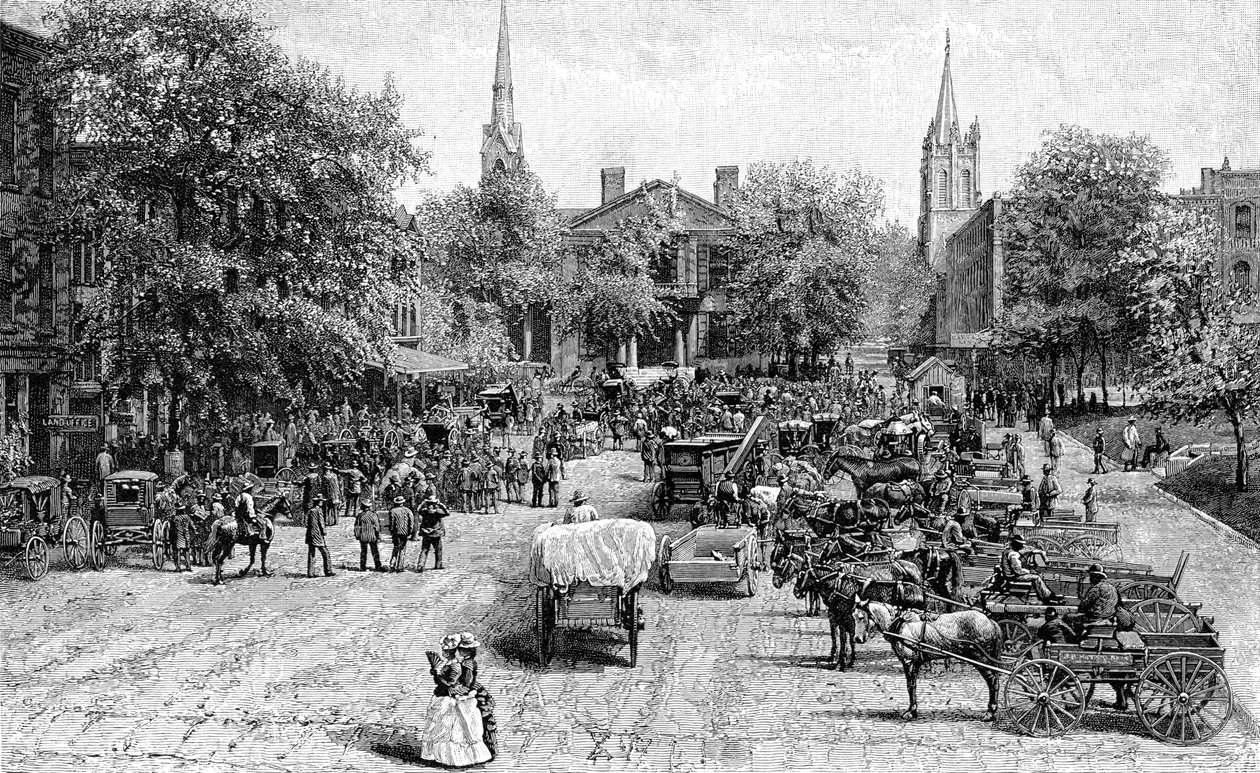 Court House Square, Lexington, Kentucky by Unbekannt