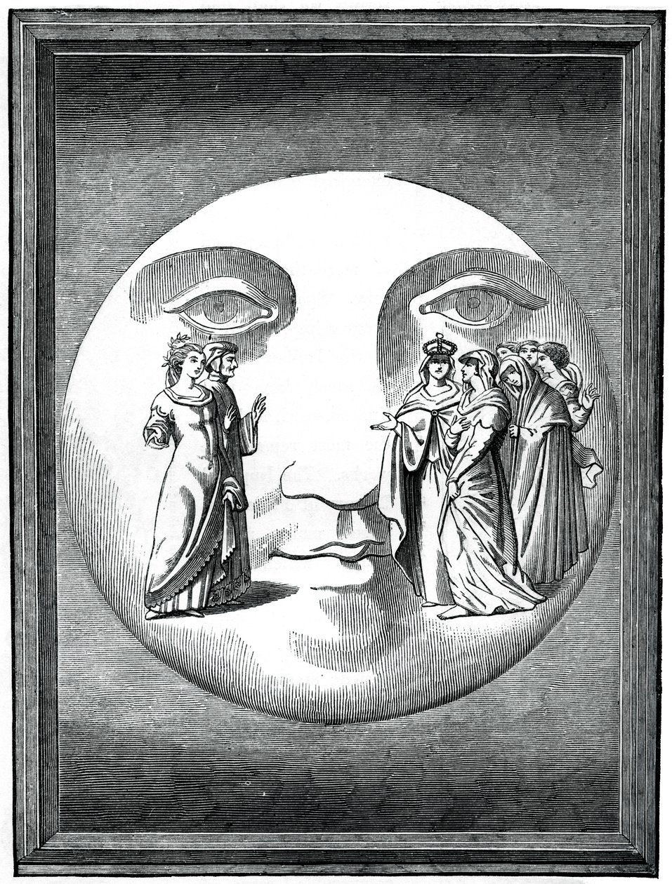 Dante and Beatrice Transported to the Moon, 16th Century 1870 by Unbekannt