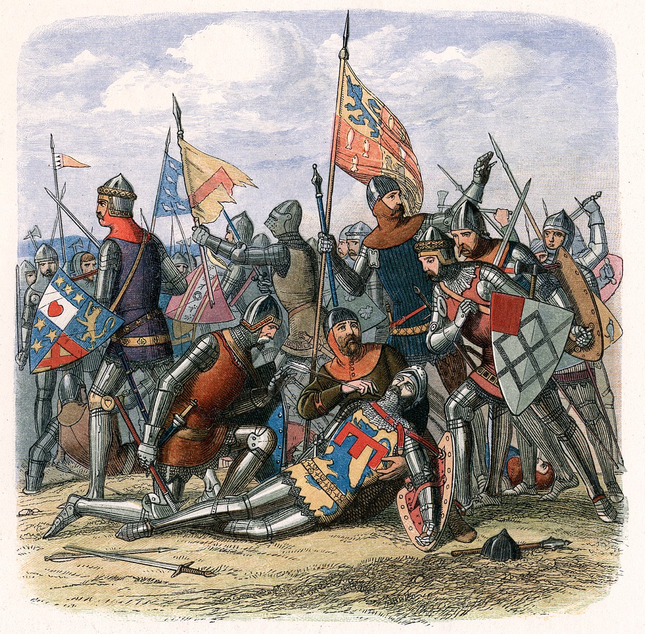 Death of Henry Percy Harry Hotspur at the Battle of Shrewsbury, 21 July 1403, c1860 by Unbekannt