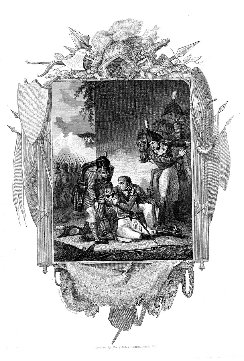 Death of Lieutenant-General Sir John Moore, British soldier, La Coruna, Spain, 1809 by Unbekannt