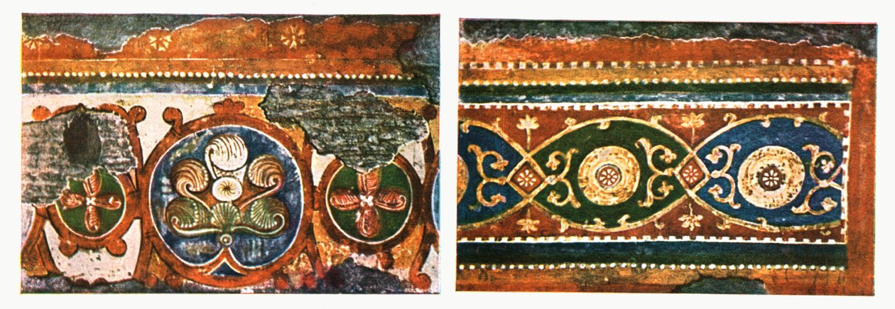 Detail of Frieze from the Basilica of the Holy Cross, Rome, Italy by Unbekannt