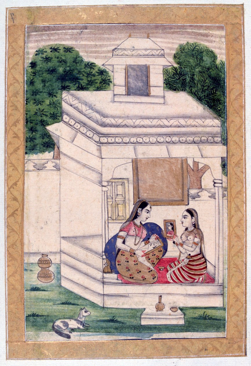Dhanashri Ragini, Ragamala Album, School of Rajasthan by Unbekannt