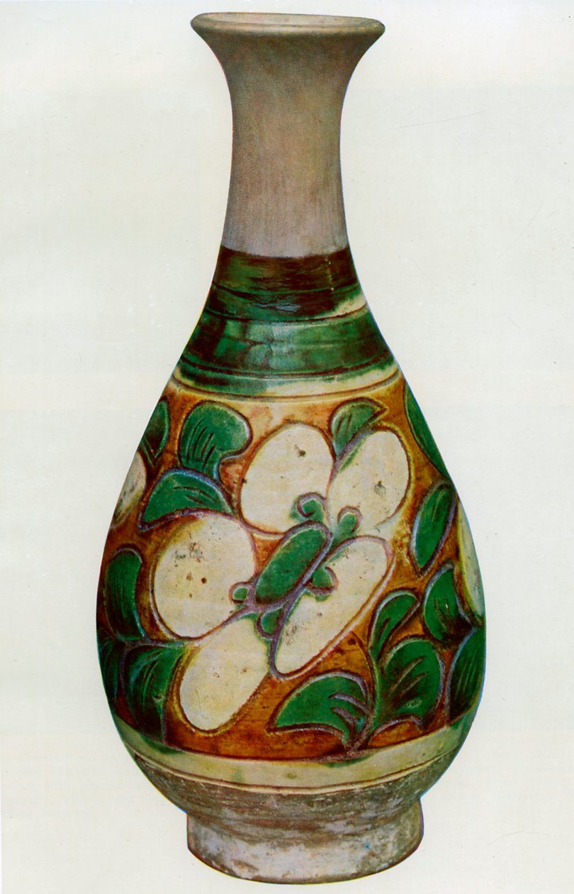 Earthenware Vase, Tang Dynasty, 618-907 by Unbekannt