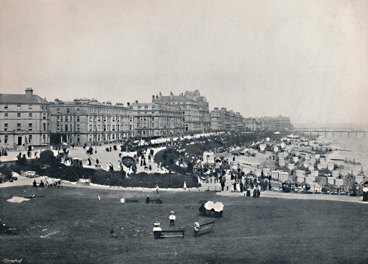 Eastbourne - General View from the Wish Tower, 1895 by Unbekannt